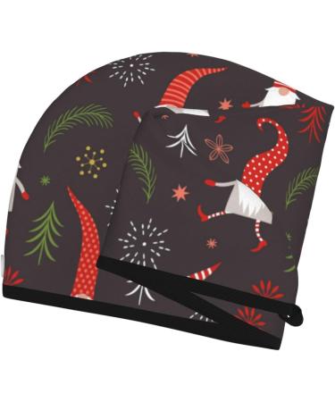 Quick-Dry Hair Towel Wrap | Cute Christmas Gnomes Hair Turban for Fast Drying - Buy Online on GoSupps.com