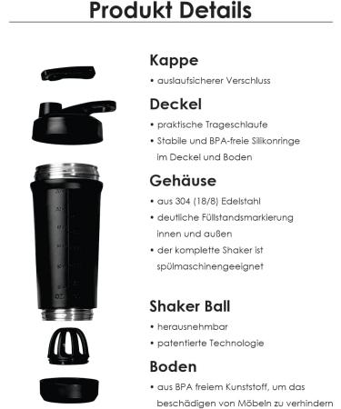 Teando Premium Stainless Steel Shaker 750ml - BPA-Free Leak-Proof Dishwasher-Safe | Ideal for Protein Shakes Fitness & Diet - Red - Buy Online on GoSupps.com
