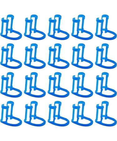 Wudaizhi 20 PCs Cotton Roll Holder Clips - Disposable Blue Dental Clip for Clinics & Orthodontics - Compact Plastic Clamp - Buy Online on GoSupps.com
