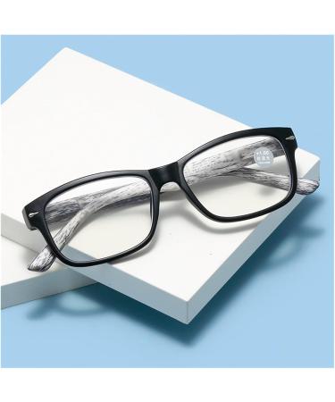 Fashionable Anti-Blue Light Reading Glasses for Women - Iynwbjts Retro Wood Grain 2.50 (Purple) with Flexible Hinges - Buy Online on GoSupps.com