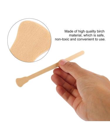 10pcs Wooden Wax Sticks - Disposable Spatula for Face Masks & Hair Removal Cream Applicator | International Shipping Available - Buy Online on GoSupps.com