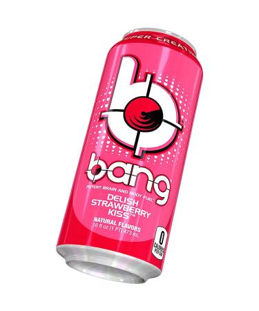 VPX Bang Energy Drink - Strawberry Flavor | Pack of 12 | Boost Energy & Focus - Buy Online on GoSupps.com