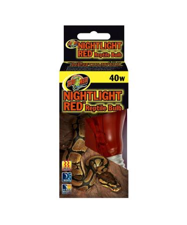 Zoo Med NR-25 Nightlight Reptile Bulb 40 Watt Red