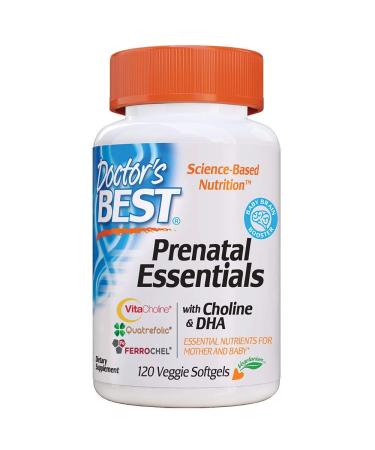 Doctor's Best Prenatal Essentials with Choline & DHA 120 Veggie Softgels