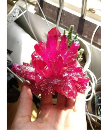 Light Red Crystal Titanium Bismuth Silicon Cluster Rainbows Natural Stones and Minerals - Buy Online on GoSupps.com