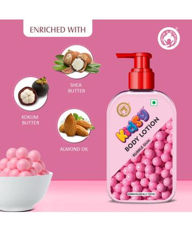 Buy Mom & World Kidsy Bubble Gum Moisturising Body Lotion - Gentle Dermatologically Tested for Kids with Shea & Kokum Butter 235 ml - International Shipping Available - Buy Online on GoSupps.com