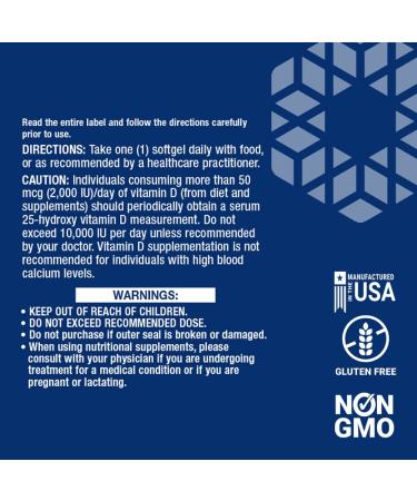 Life Extension Vitamin D3 125 mcg (5000 IU) - 60 Softgels for Immune Support - Buy Online on GoSupps.com