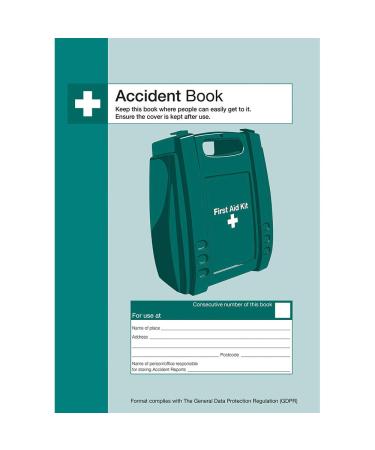 Safety First Aid Group Accident Book A4 A4 Accident Book