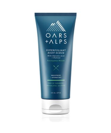 Oars + Alps Superfoliant Body Scrub Dermatologist Tested and Made with Clean Ingredients Contains Niacinamide and Coconut Oil 8 Fl Oz