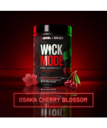 Jacked Factory X John Wick - Wick Mode Pre Workout Powder (Osaka Cherry Blossom 40 Servings) & Creatine Monohydrate Powder (Unflavored 85 Servings) - Buy Online on GoSupps.com