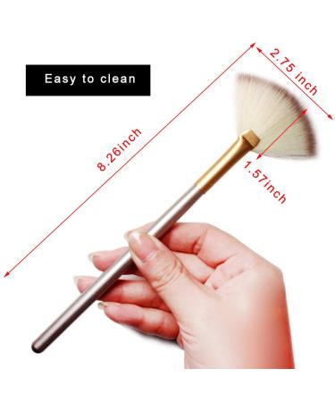 Facial Fan Brush Set - Pack of 5 Black | Multi-Use Makeup & Mask Applicator for Chemical Peel & Glycolic Masques - Buy Online on GoSupps.com