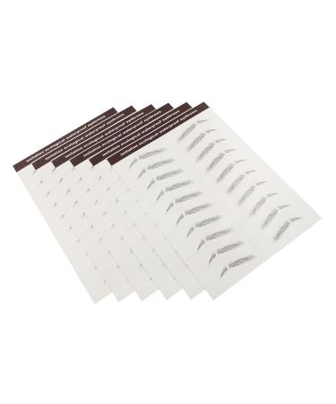 FOMIYES 18 Pcs Eyebrow Stickers 3d Stickers 6d Eyebrow Transfers Sticker Imitation Eyebrow Tattoos Shaper 4d