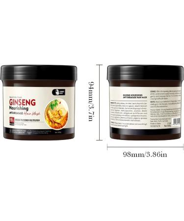 500 g Ginseng & Polygonum Multiflorum Masque capillaire incassable et lisse volumineux avec 3 bonnets de douche en EVA - Buy Online on GoSupps.com
