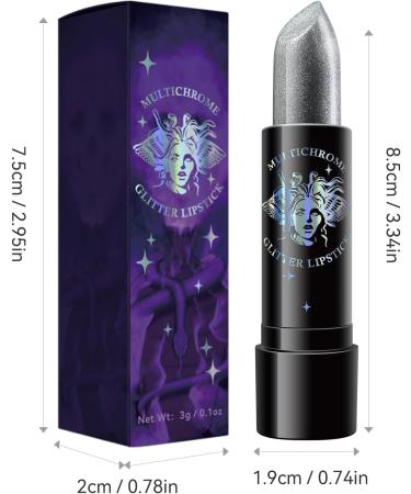  Nurvidis Glitter lipstick waterproof shimmer - Matte lipstick with glitter - Metallic lipstick - Non-sticky - Diamond Shiny lipstick - Pearlescent finish for long-lasting color - Buy Online on GoSupps.com