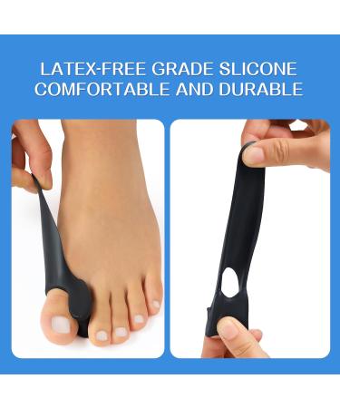 Promifun Gel Bunion Cushion Protector with Toe Separator for Women Men - 10 Pack Black - Buy Online on GoSupps.com
