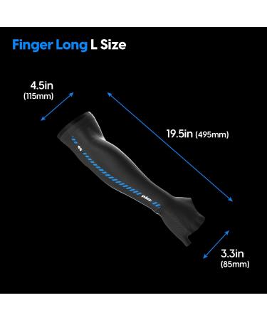 Pulsar eS Arm Sleeve - Black Large Finger Short | Premium Comfort for Sports & Recovery - Buy Online on GoSupps.com