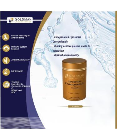 Liposomal Curcuminoids Goldman Laboratories Antioxidant Immunity Joint Health Vegan - Buy Online on GoSupps.com