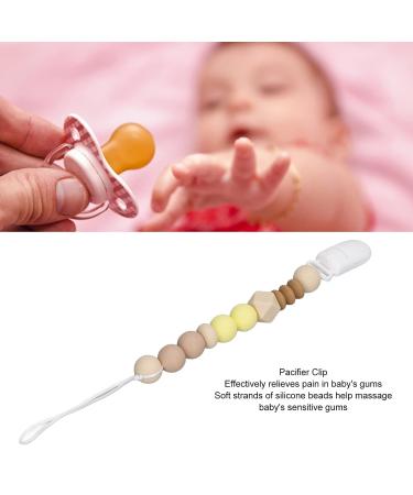 Pacifier Clip for Teething Babies - Safe Material, Small Size Beads, Easy to Grab Design - Gingival Pain Relief Baby Toy Band (Type 3) - Buy Online on GoSupps.com