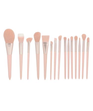 Makeup Brush Kit Pink Synthetic Eyeshadow Brush Set Powder Concealers Complete Glamorous Makeup Application Artificial Fiber