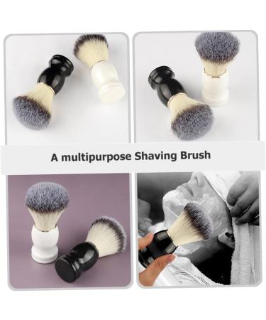 Fomiyes Manual Razor Brush & Mustache Grooming Tool - Wooden Handle Beard & Barturry Brush Accessories for Men - Ideal Household Gift - Buy Online on GoSupps.com