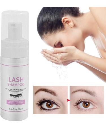 50ml Gentle Eyelash Cleanser & Foam Shampoo for Extensions - Removes Oil & Makeup Residue - Buy Online on GoSupps.com