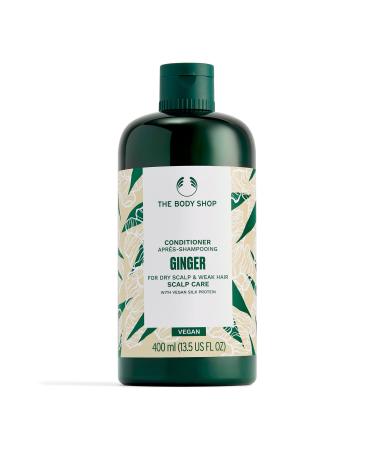 The Body Shop Ginger Scalp Care Conditioner For Dry Scalp & Weak Hair With Vegan Silk Protein 400ml 13.50 Fl Oz (Pack of 1)