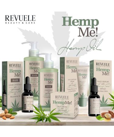 Revuele Hemp Me Bio Eye Contour Cream - 100% Natural Cold-Pressed Hemp Oil & Sweet Almond Oil Moisturizer 35ml - International Shipping Available - Buy Online on GoSupps.com