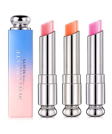4 pieces of crystal jelly lipstick set organic nutritious lip balm durable waterproof moisture cream magical temperature color change lipstick - Buy Online on GoSupps.com