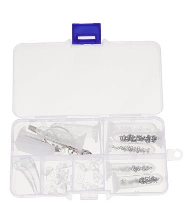 Gleavi 2 sentences glasses repair tools tool optician tool laundry from metal watch accessories glasses glasses repair screws glasses nasal pads sunglasses Suite ear clip different colors x 2 pieces 12.7x6.6cmx2pcs