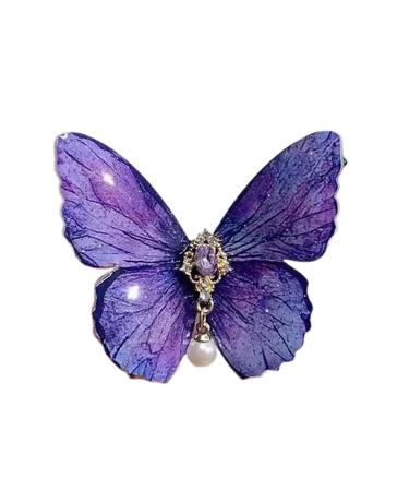 Sweet Hair Clip Stylish Butterfly Hairpin Fashionable Hair Barrette Delicate Hair Jewelry Hair Ornaments Women Girl Butterfly Hairpin 1 x Purple Butterfly