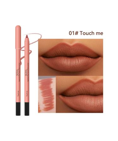 KISSIO Creamy Lip Liner Pencil - Long Lasting, Matte Finish, Cruelty-Free - 0.02 oz (01#Touch me) - Buy Online on GoSupps.com