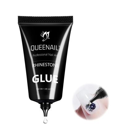 Nail Rhinestone Glue Gel 30g Glue for Gemstones Professional Gemstone Glue for Nails Long Lasting UV Glue for Nails for Beginners and Professional Salons