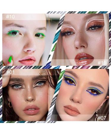12 Colors Matte and Metallic Eyeliner Pencil Set for Women - Waterproof and Professional Eye Makeup Kit - Buy Online on GoSupps.com