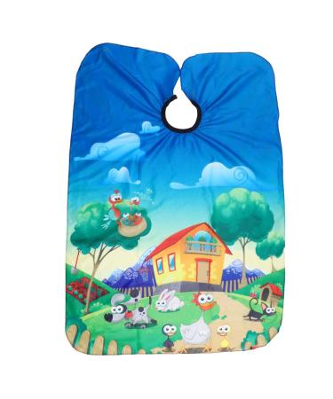Kids Haircut Cutting Cape- Hairdresser Waterproof Salon Hair Styling Apron Kids Boys Girls Animal Pattern Styling Shampoo Salon Cape for Hairdresser Parents Cut Hair for Children