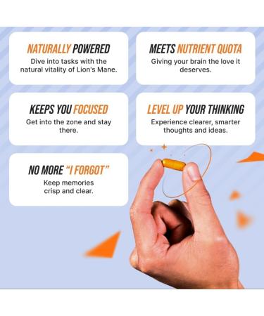 NZT-48 Premium Brain Booster - Lions Mane Nootropic Supplement for Memory & Focus - Caffeine Free Phosphatidylserine - 30 Capsules - Buy Online on GoSupps.com