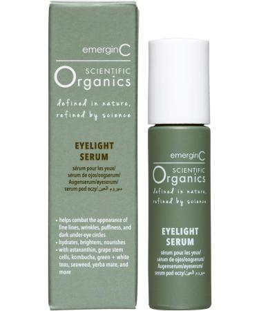 emerginC Scientific Organics Eyelight Serum - Plant Stem Cells + Hyaluronic Acid - Dark Circles + Puffiness - 0.34 oz - Buy Online on GoSupps.com