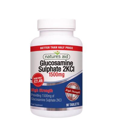 Natures Aid Glucosamine Sulphate 2KCL 1500mg 90caps-Maintains Cartilage & Joints