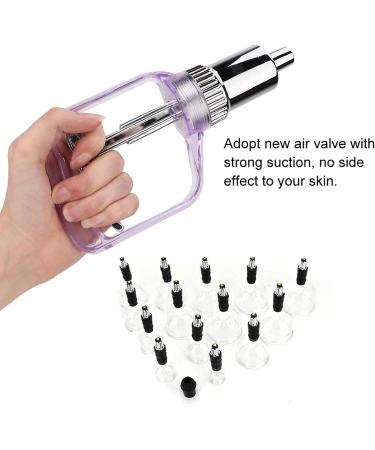 MTTXY 14-Part Cupping Therapy Set - Professional Glass Tap Massage Kit in 5 Sizes for Home Use & Studio - Buy Online on GoSupps.com
