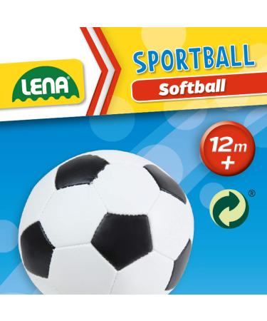 LENA Soft Footballs Set - 3 Black & White Balls for Fun & Play | International Shipping Available - Buy Online on GoSupps.com