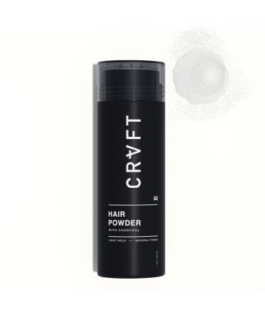 CRVFT Hair Powder 1oz | Light Hold/Zero Shine | Added Texture & Volume | Ideal For Thin/Short Hair | Root Lifting Styling Powder Shaker Bottle | Made in the USA | Paraben & Sulfate Free Scented