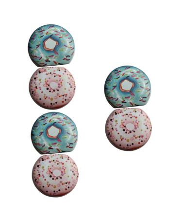 Gleavi lentil holder 6 sets suitcases small container make -up travel container Para Guardar glittering container storage container holder donut plastic miss lens container