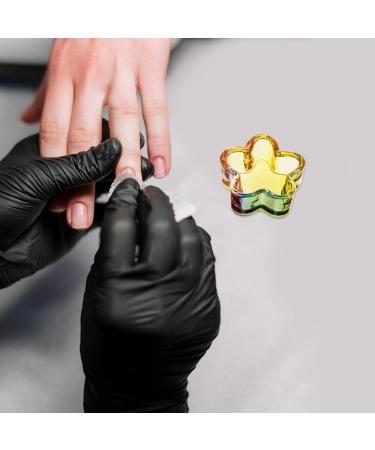 Baluue Nail Art Glass Dappen Dish Flower Shape Acrylic Liquid Powder Holder Nail Cup Crystal Bowl Glass Dappen Cups for Nail Art Manicure Care Tools - Buy Online on GoSupps.com