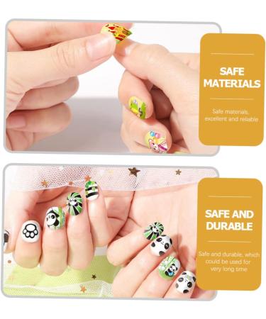 minkissy 3 Sets Children's Nail Art Toys Girl Toys Fake Nails Toys Suits Nail Art Kit for Girl Nail Manicure Kit Fake Nail Kit Toys Manual Paper 3d - Buy Online on GoSupps.com