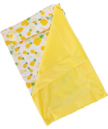 Bearded Dragon Bed Comfortable Removable Reptile Sleeping Bag with Small Pillow for Geckos (Pineapple + Yellow Quilt) - Buy Online on GoSupps.com