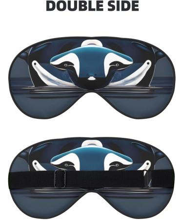 Shop Orca Killer Whale Eye Mask | Soft & Breathable Sleep Eye Patch for Travel & Relaxation - Buy Online on GoSupps.com