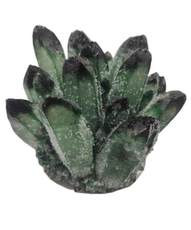 GGZWQPSZZ 500-600g Natural Green Ghost Quartz Crystal Cluster Crystals raw Gem for Home&Office Decoration fengshui