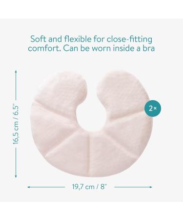 Navaris Thermo Pads Chest Pillow - 2 Gel Pearl Warming Pillows for Breastfeeding | Reusable Breastfeeding Accessories - Pink - Buy Online on GoSupps.com