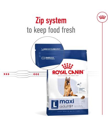 Royal Canin Dog Food Maxi Adults 5+ 4kg - Buy Online on GoSupps.com
