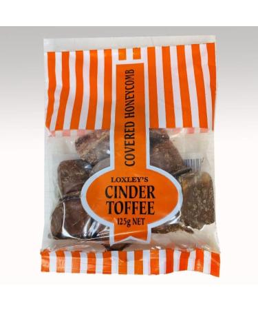 Chocolate Flavoured Coated Cinder Toffee Golden Honeycomb - 130g Bag - Chcolate Cover Cinder Toffee