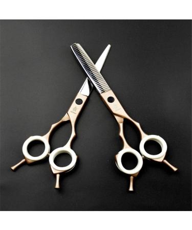 Professional Hairdressinghaircutting scissors with Double Tail 6.0Inches Set 440C Salon Sharp and Precise Cut Barberhaircutting scissors Combination Set Used with Both Hands for Ri - Buy Online on GoSupps.com